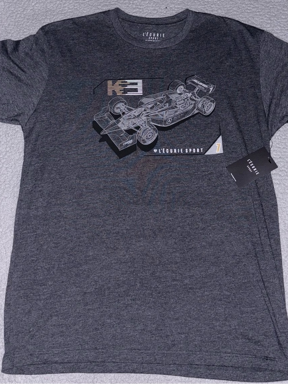Boys' Dark Gray Racing Graphic Tee